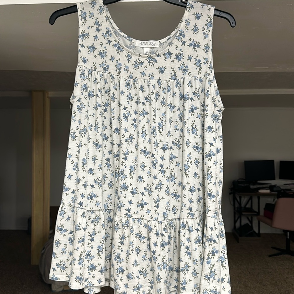 Tiered floral tank